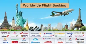 Flight booking for destinations worldwide