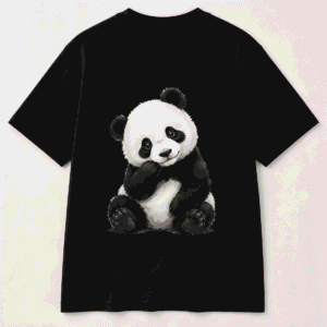black panda t-shirts for womens